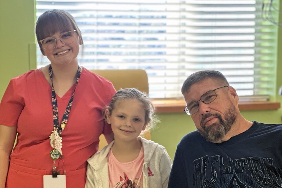 Gracelynn Flannery and family